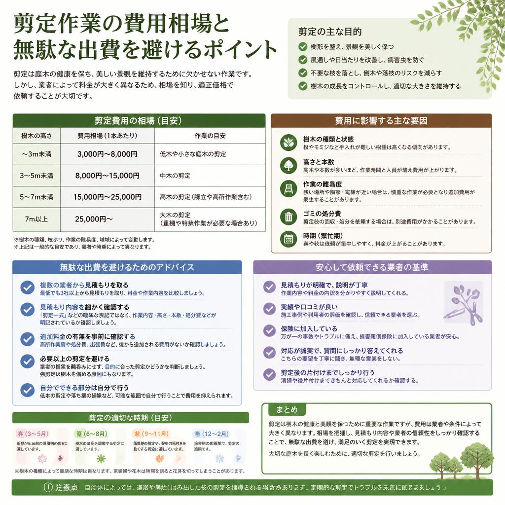 作業費用の相場を理解しよう