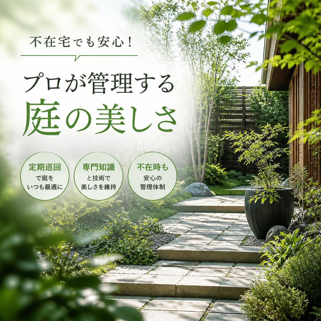 不在宅でも安心！プロが管理する庭の美しさ
