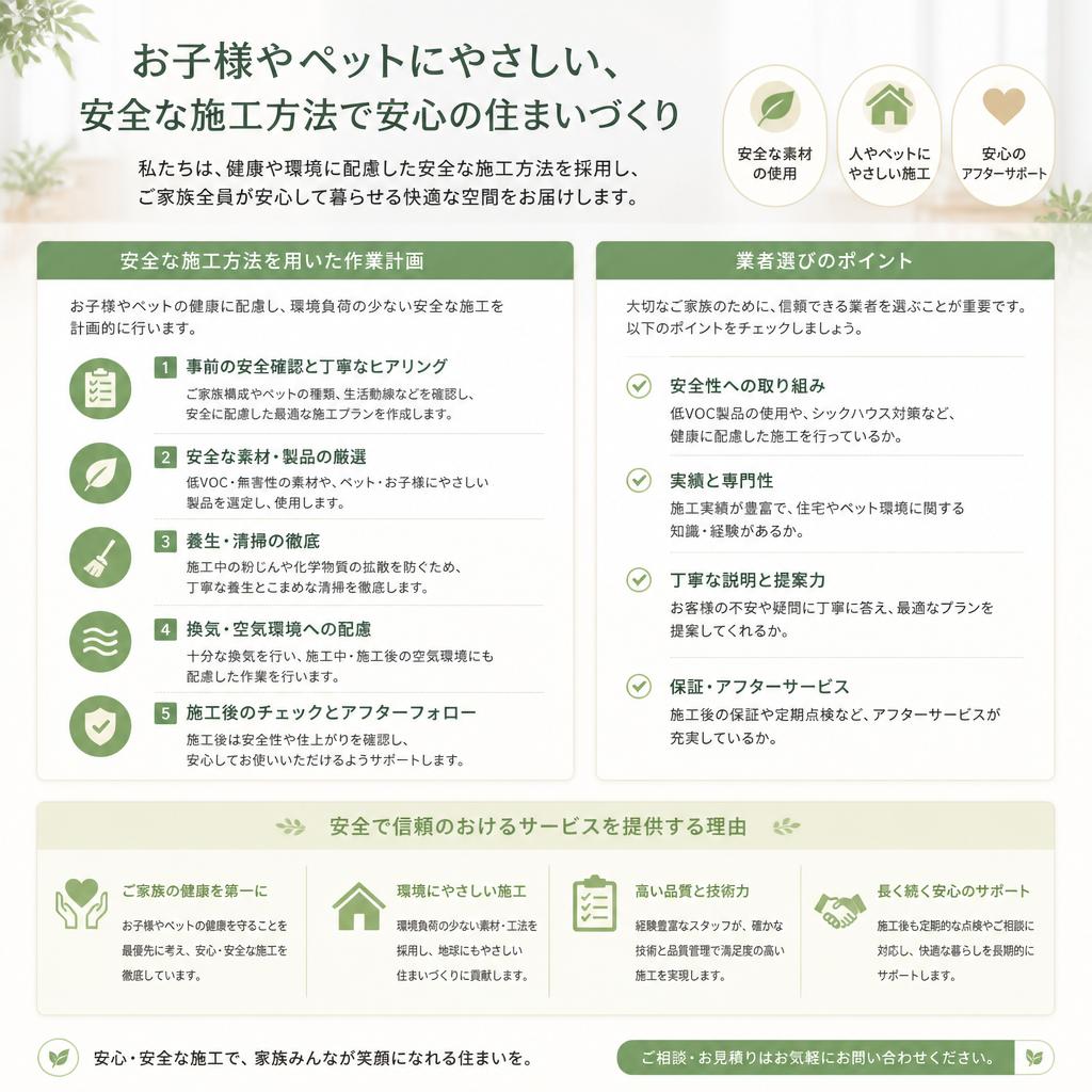安全作業計画で安心を提供