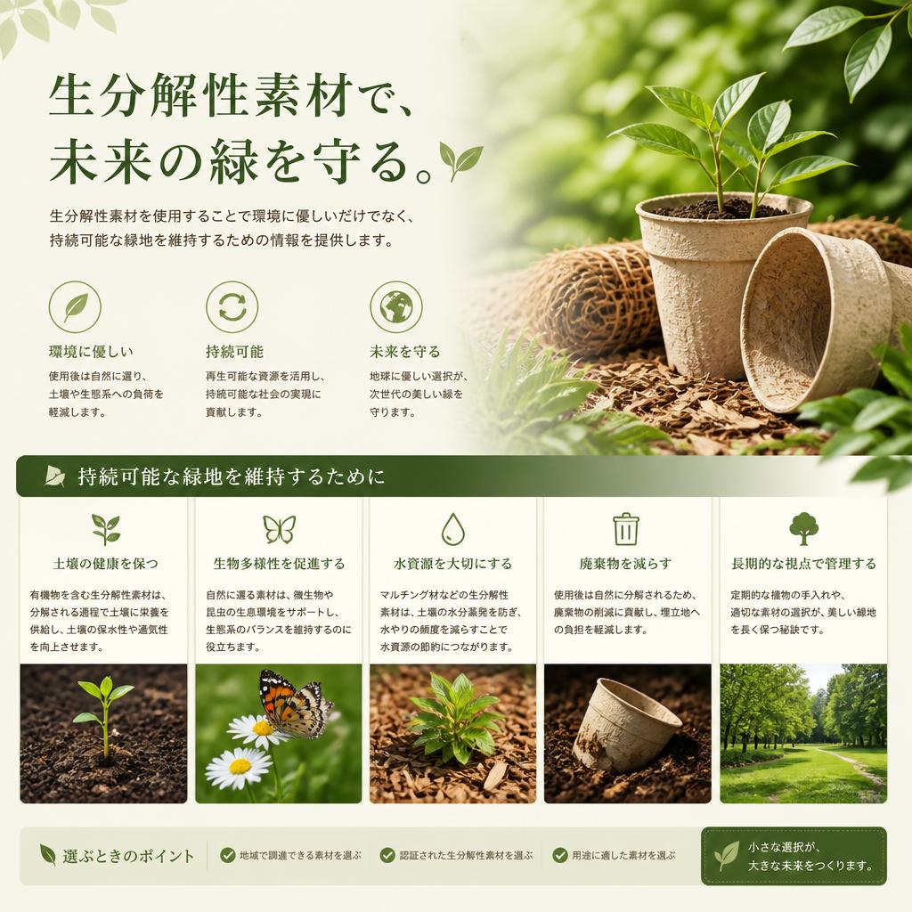 2. 生分解性素材の利点