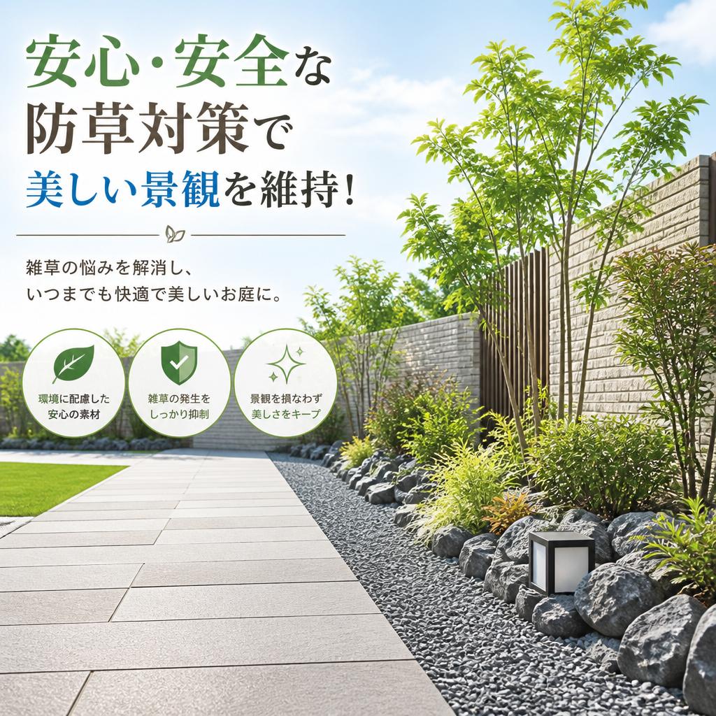 安心・安全な防草対策で美しい景観を維持！