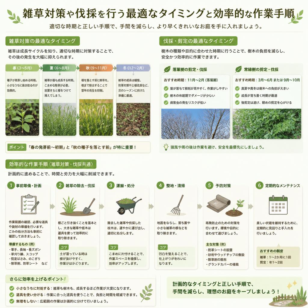 効率的な作業手順とタイミング
